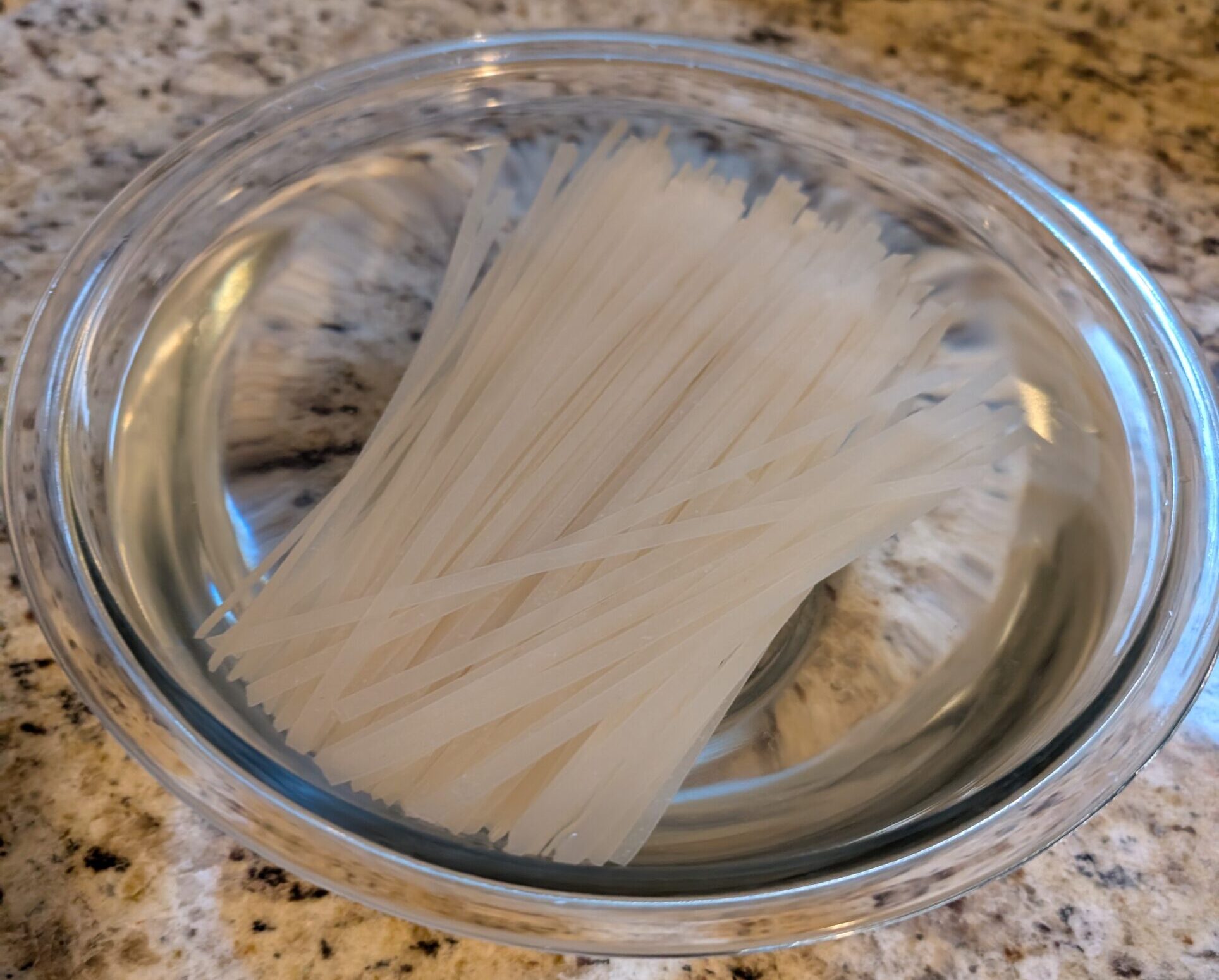 pad thai noodles soaking