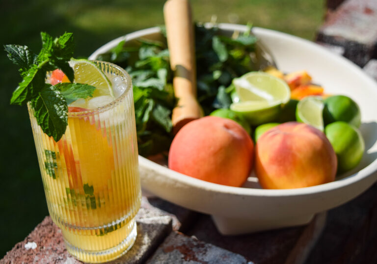 Peach Mojito Mocktail